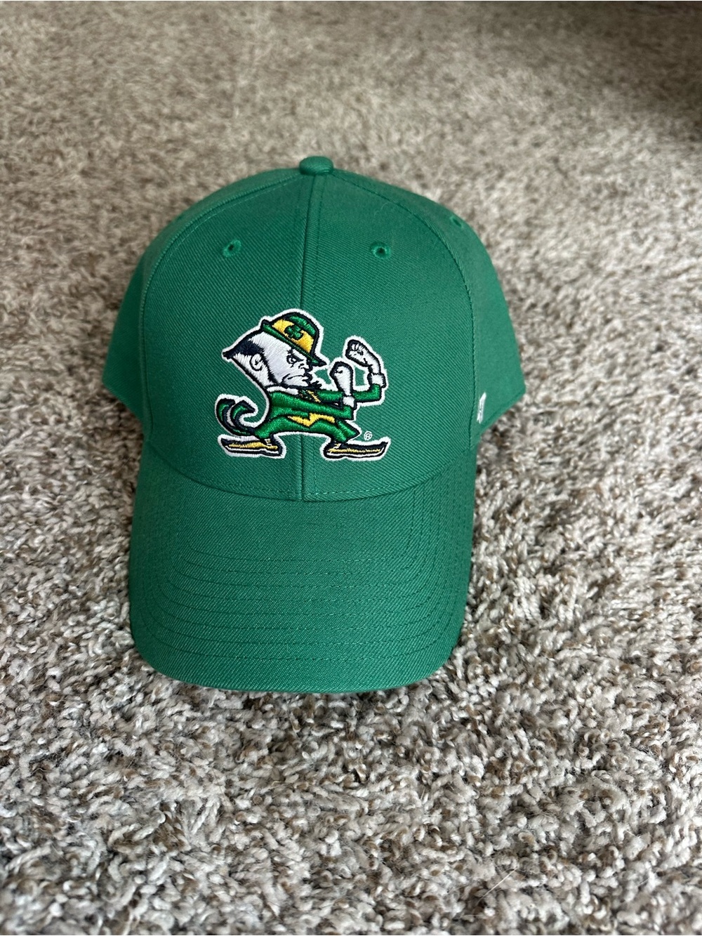 Green Notre Dame Fighting Irish Embroidered Cap